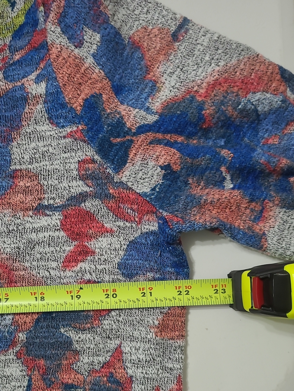 Ruby Rd Colorful Abstract Patterned Crewneck Top size Large - Picture 5 of 6
